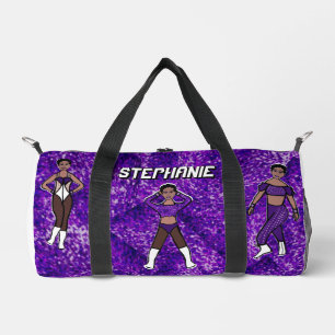 De Sport Sac à double pour danseur personnalisé violet et n