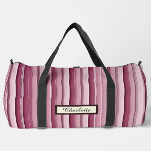 De Sport Sac à double rayé moderne rose moderne personnalis