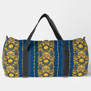 De Sport Sac à duffet personnalisé chic bleu et jaune