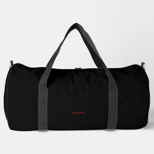De Sport Sac à grand duffel à impression noire (Recto)
