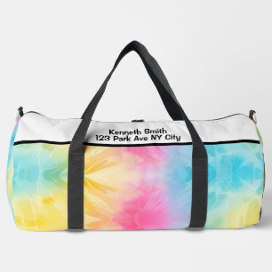 De Sport Sac à personnaliser Monogramme Tie Dye arc-en-ciel