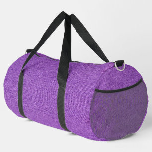 De Sport Sac en jeans bleu denim violet imprimé cousu