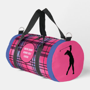 De Sport Sac "Hor Rose" Plaid Duffel