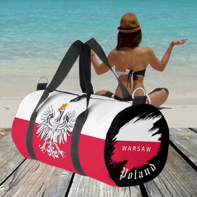 De Sport Sac Pologne, Varsovie, voyage, Drapeau Polonais (Créateur téléchargé)
