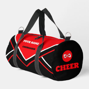 De Sport sac pom-pom girl, personnalisation rouge, blanc & 