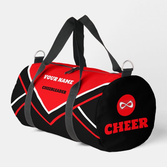 De Sport sac pom-pom girl, personnalisation rouge, blanc &  (Coin gauche)