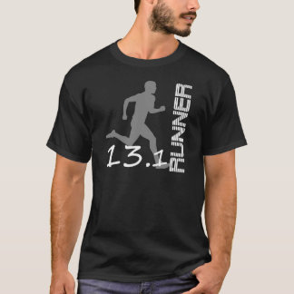 De T-shirt de marathon de zone de coureurs demi