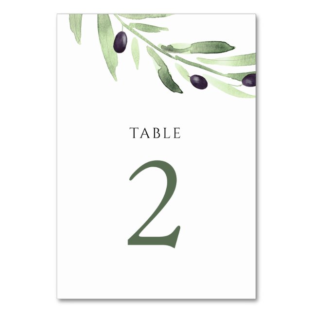 De Table aquarelle oliveraie Tableau Numéro 2 (Par défaut)
