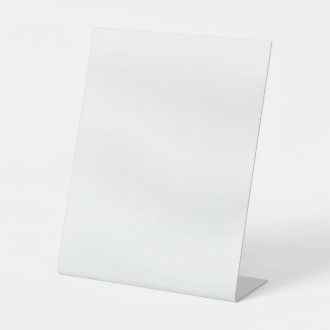 DE TABLE BLANC CRÉEZ VOTRE PROPRE SIGNE PEDESTAL SATIN BLAN (Recto)