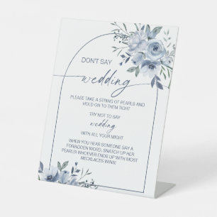 De Table Bleu Dusty Ne pas dire Mariage Jeu Signe