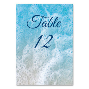 De Table Blue Beach Waves Sandy Toes Tableau Numéro 2