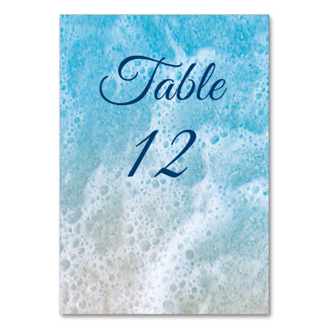 De Table Blue Beach Waves Sandy Toes Tableau Numéro 2 (Par défaut)