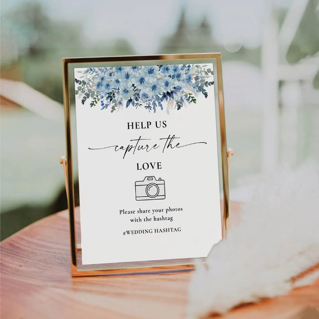 De Table Boho Bleu Aidez-Nous À Capturer Le Signe D'Amour (Créateur téléchargé)