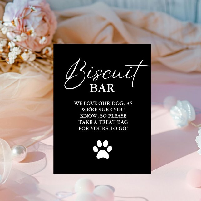 De Table Chien mariage moderne traiter signe biscuit bar en (Créateur téléchargé)