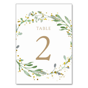 De Table couronne d'aquarelle Tableau Numéro 2