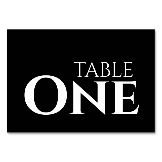 De Table Créer votre propre - Numéro personnalisé (Devant)