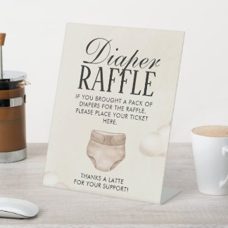 De Table DIATEUR Raffle SIGNE Bébé brasse Baby shower