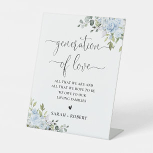 De Table Douce Génération Botanique Bleue Signe d'Amour