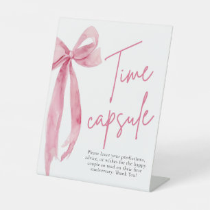 De Table Élégant Blush Pink Bow Temps Capsule Jeu Signe