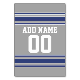 De Table Équipe Jersey avec nom et numéro personnalisés
