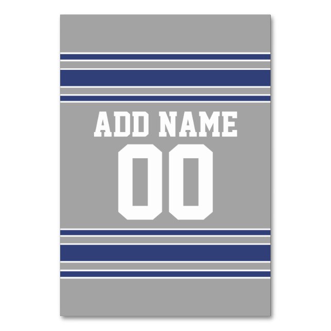 De Table Équipe Jersey avec nom et numéro personnalisés (Par défaut)