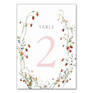 De Table fraise sauvage Tableau Numéro 2