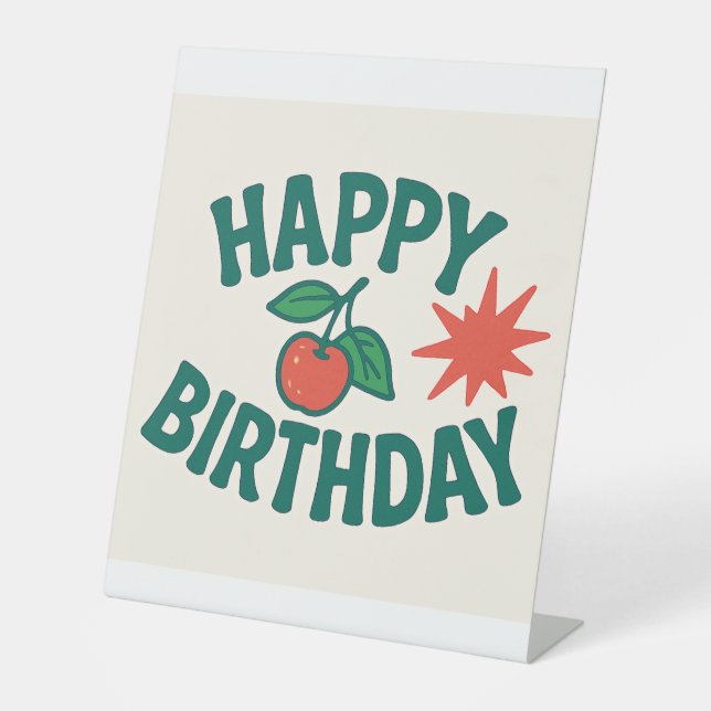 De Table Joyeux signe d'anniversaire - CherryBombCo (Recto)