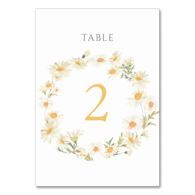 De Table marguerites d'aquarelle Tableau Numéro 2 (Par défaut)