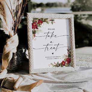 De Table Mariage Rustique Pine Poinsettia Prendre Un Signe 