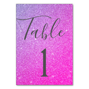 De Table Parties scintillant rose pourpre Étincelle Numéro