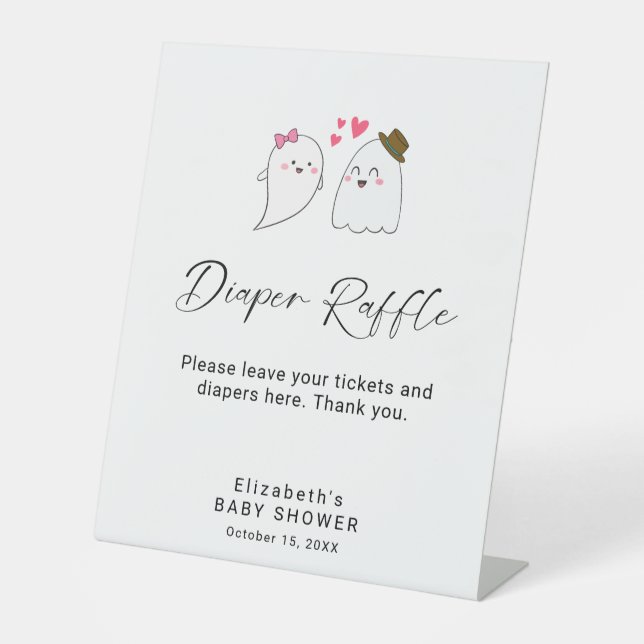 De Table Petit Baby shower Boo Refroidisseur Signe personna (Recto)