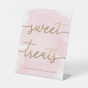 De Table Pink Aquarelle Or Sweet Traitements SIGNE