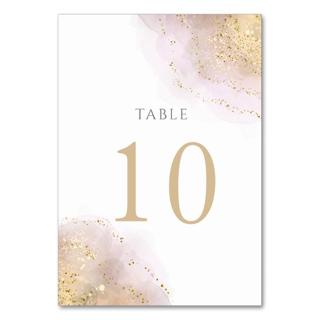De Table plan d'aquarelle Tableau Numéro 10 (Par défaut)