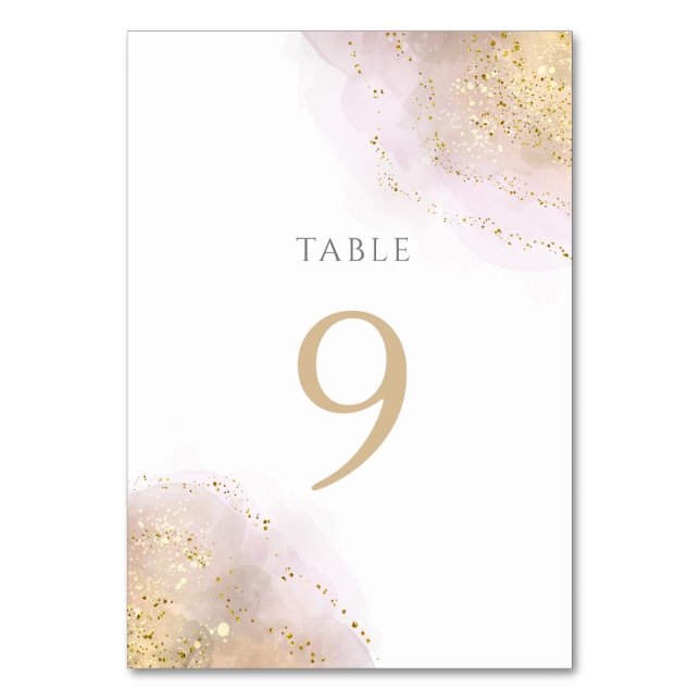 De Table plan d'aquarelle Tableau Numéro 9 (Par défaut)