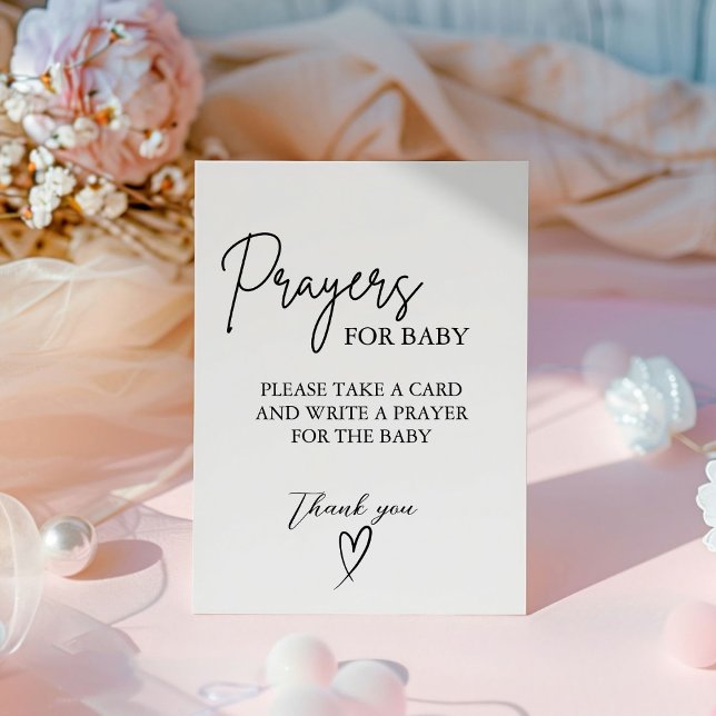 De Table Prières pour bébé bien souhaits pour le signe Baby (Créateur téléchargé)