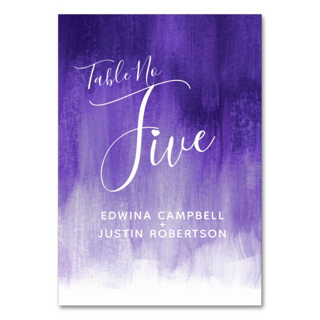 De Table Purple abstrait lavage moderne tableau numéro cinq (Par défaut)