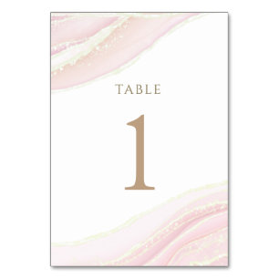 De Table rose aquarelle Tableau Numéro 1