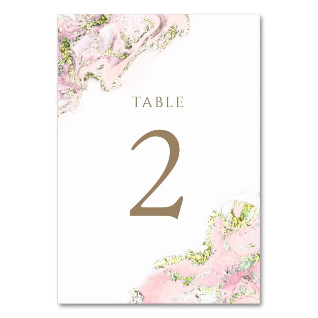 De Table rose aquarelle Tableau Numéro 2 (Par défaut)