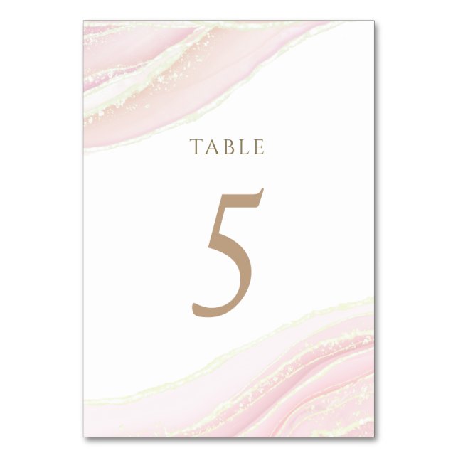 De Table rose aquarelle Tableau Numéro 5 (Par défaut)