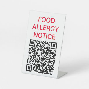 De Table SIGNE - ALLERGIE ALIMENTAIRE AVIS QR Code