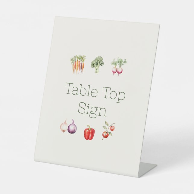 De Table SIGNE Baby shower cultivé localement (Recto)