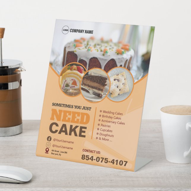 De Table SIGNE Boulangerie Business Pedestal (In SItu)