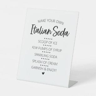 De Table SIGNE CENTRAL DU Bar SOda Italien