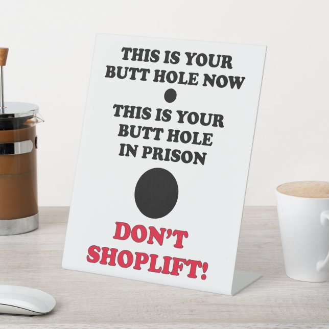 DE TABLE SIGNE COMMERCIAL. NE FAITES PAS LE SHOPLIFT (In SItu)