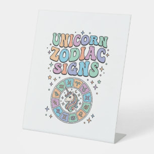 De Table Signe du zodiaque licorne Kawaii Vector Design_1