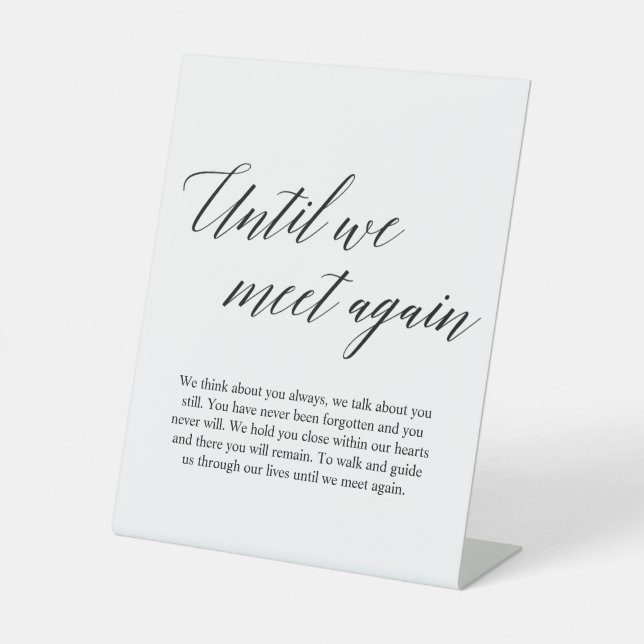 De Table Signe funéraire commémoratif mariage Souvenir (Recto)