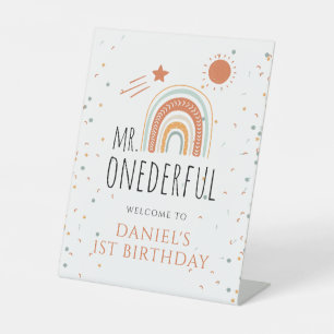 De Table SIGNE M. Onederful Boho Arc-en-ciel 1er anniversai
