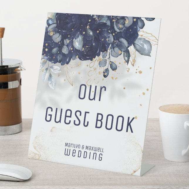 De Table SIGNE Mariage Bleu Marine Étincelante (In SItu)