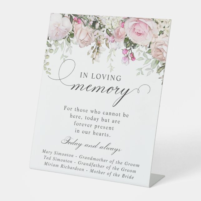 De Table SIGNE Mariage Rose-Blanc Floral (Recto)