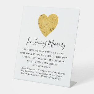 De Table SIGNE Mémorial Mariage Gold Foil
